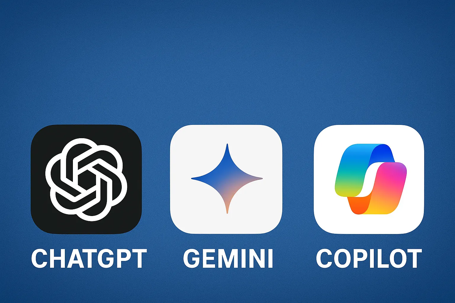 Comparatif IA 2025 : Copilot, ChatGPT et Gemini