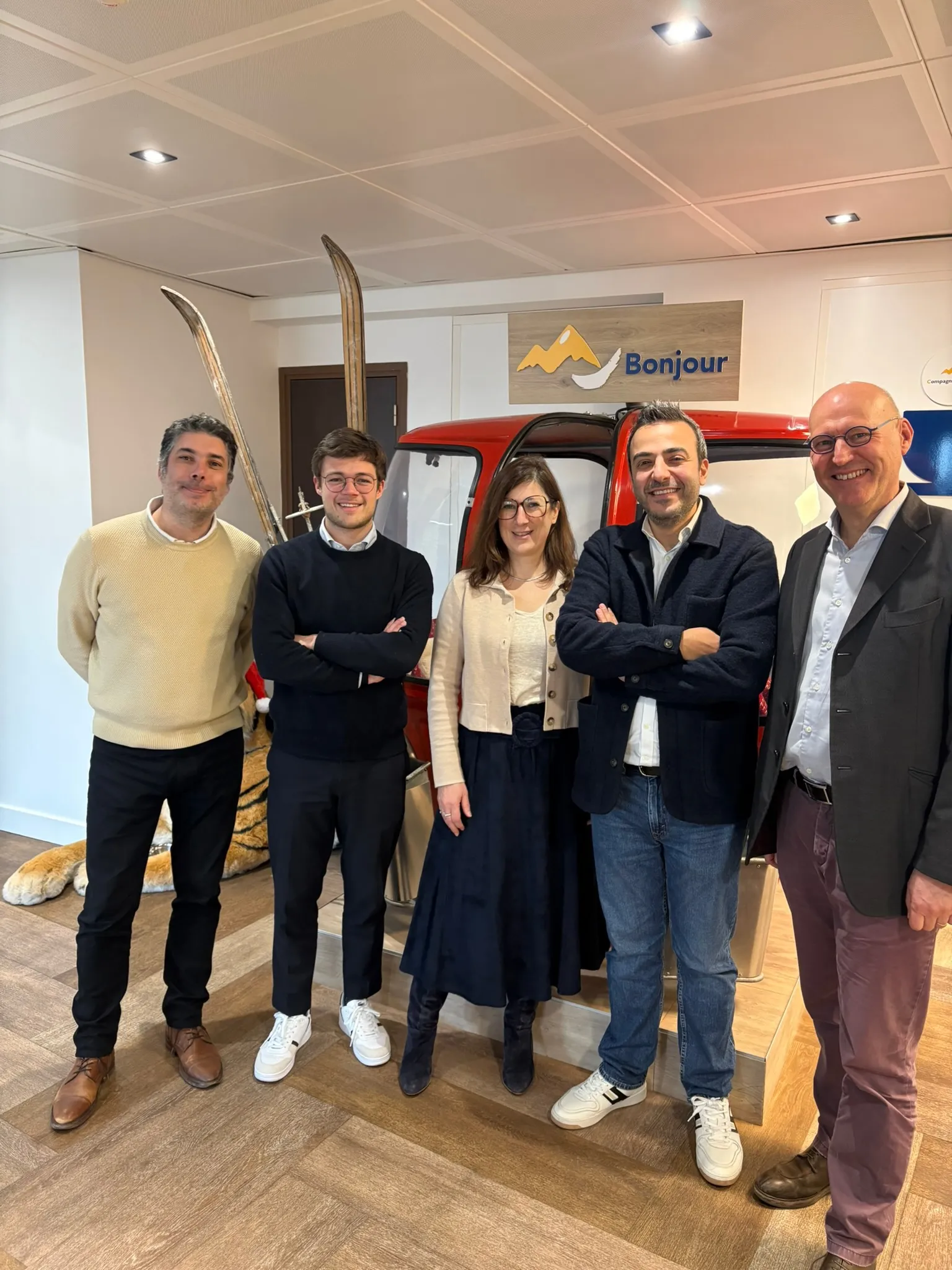 Équipe Stema Partners avec la Compagnie des Alpes